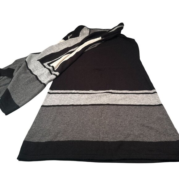 Vertigo Claudia Cape Knit Sweater Dress Womens Pullover Lambswool Mini Stripe - Picture 13 of 16